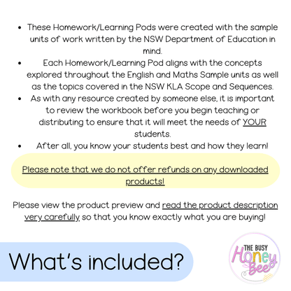Stage 3 Year B Homework/Learning Pods Ultimate Mega Bundle - Homework | Casual Teaching