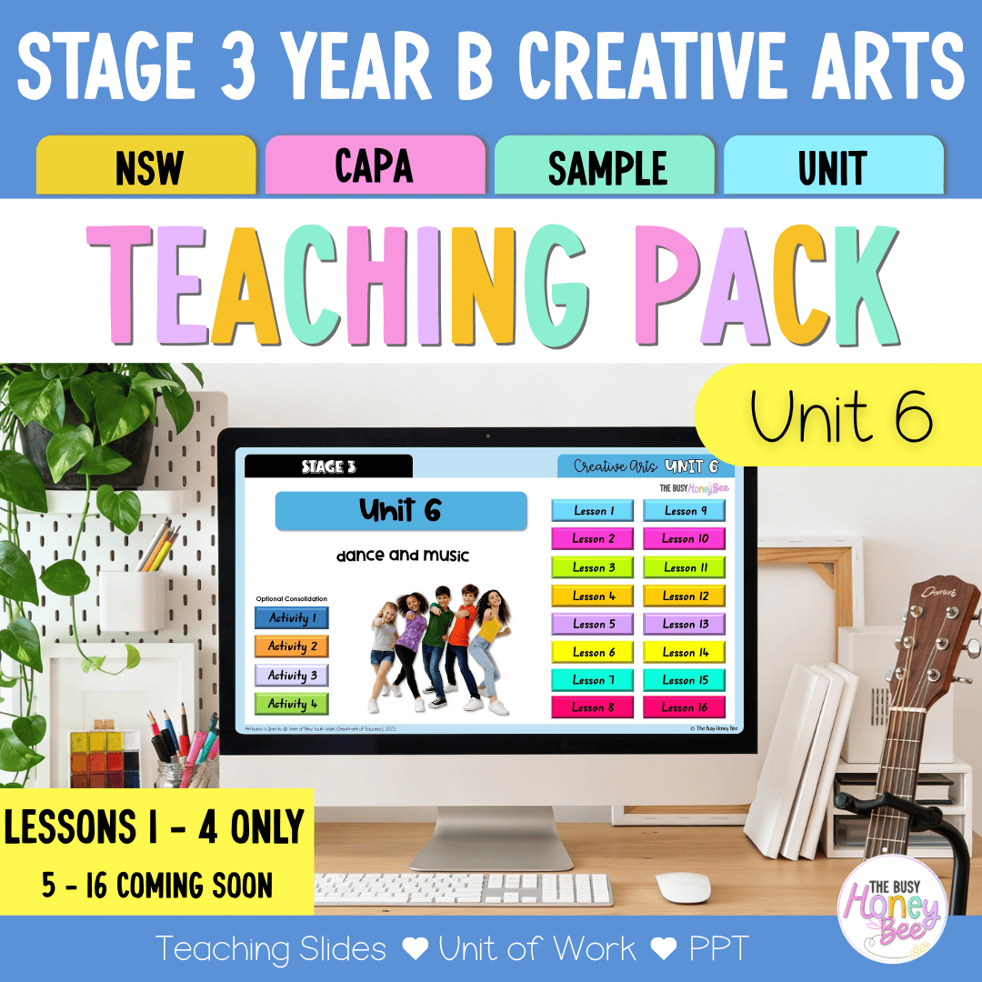 Stage 3 Year B NSW Creative Arts Sample Unit 6 Teaching Pack - Teaching Bundle