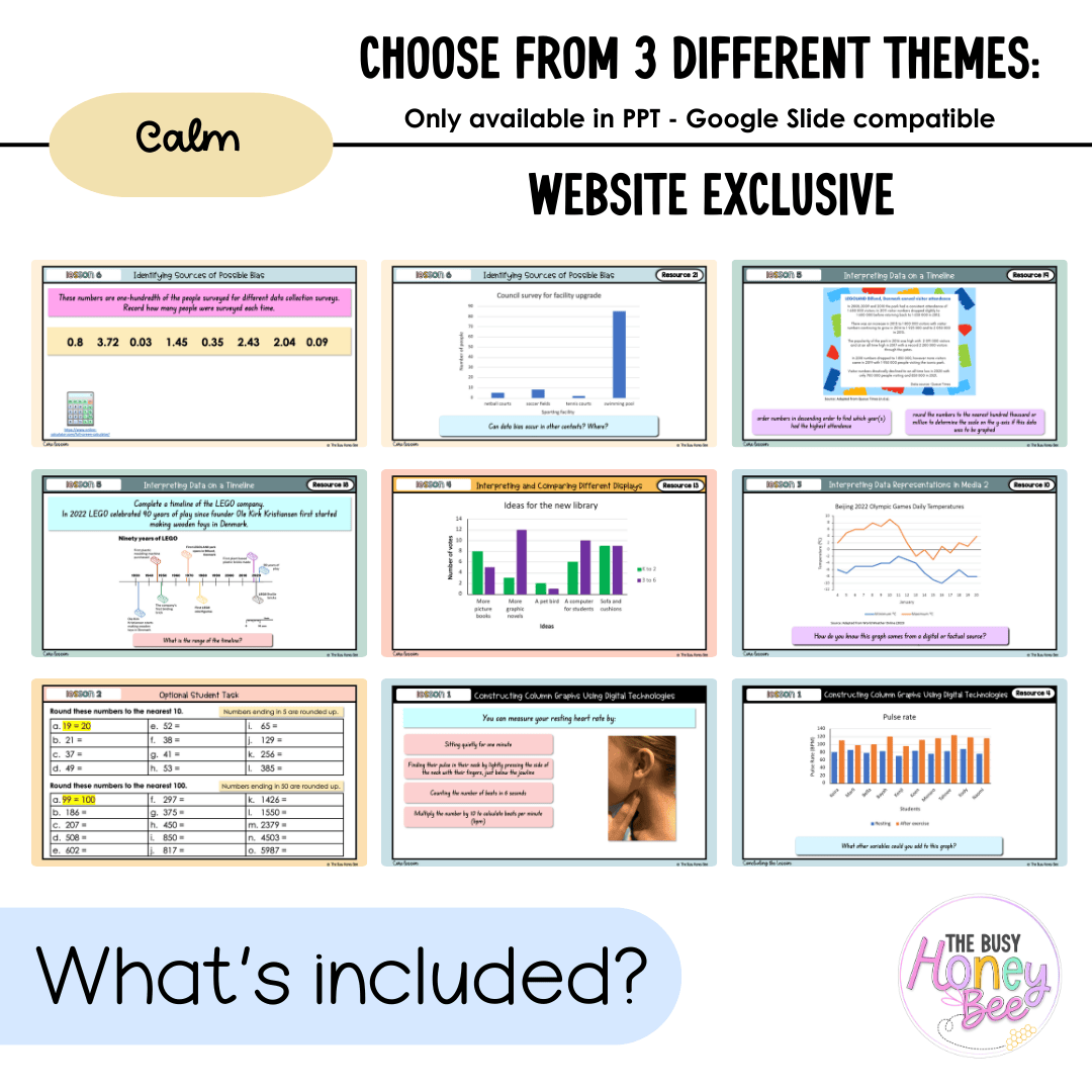 Stage 3 Year B NSW Maths Unit 25 Data Teaching Slides 2026 - Teaching Slides