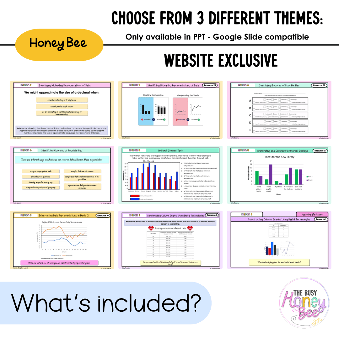 Stage 3 Year B NSW Maths Unit 25 Data Teaching Slides 2026 - Teaching Slides