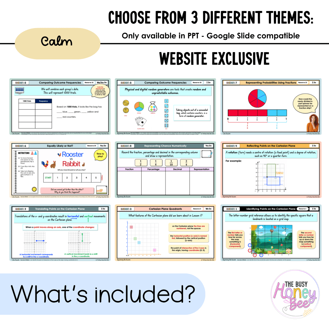 Stage 3 Year B NSW Maths Unit 28 Position and Chance Teaching Slides 2026 - Teaching Slides