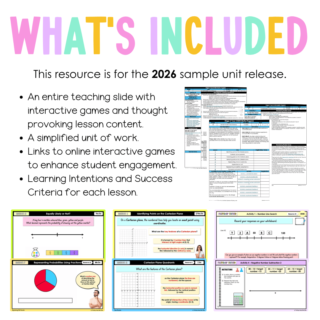 Stage 3 Year B NSW Maths Unit 28 Position and Chance Teaching Slides 2026 - Teaching Slides