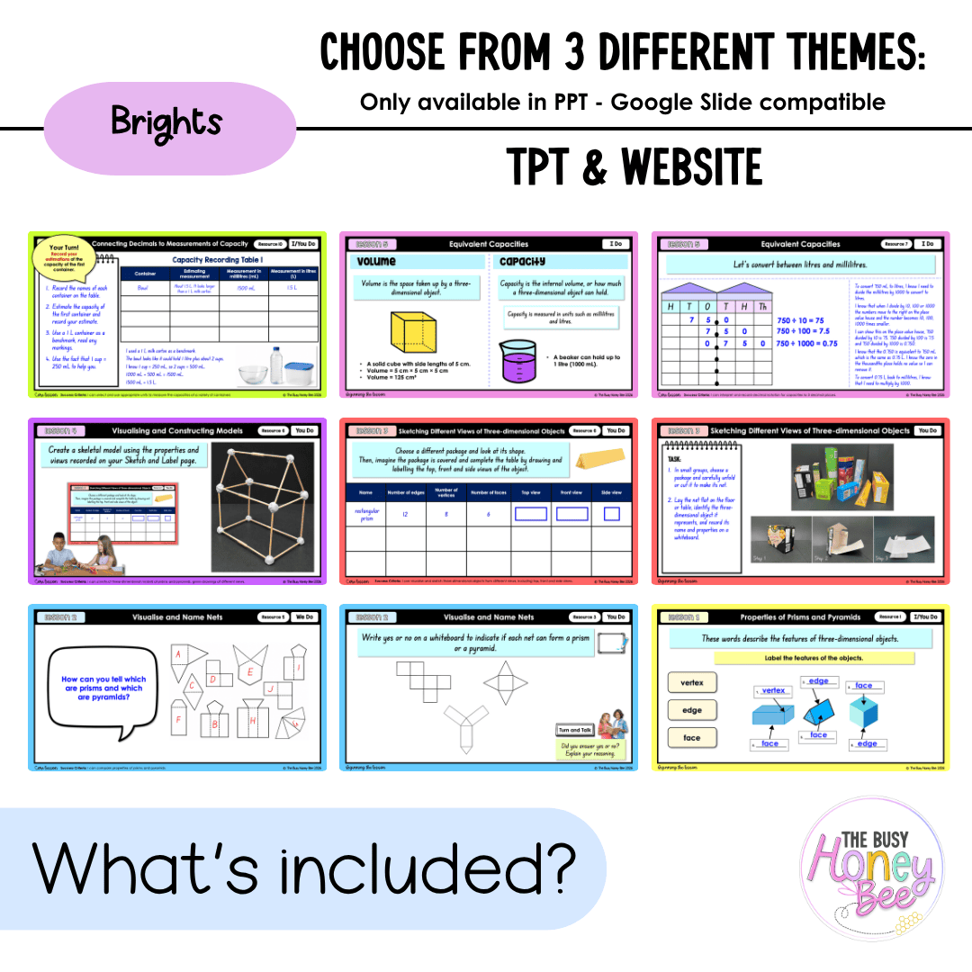 Stage 3 Year B NSW Maths Unit 29 3D Objects and Volume Teaching Slides 2026 - Teaching Slides