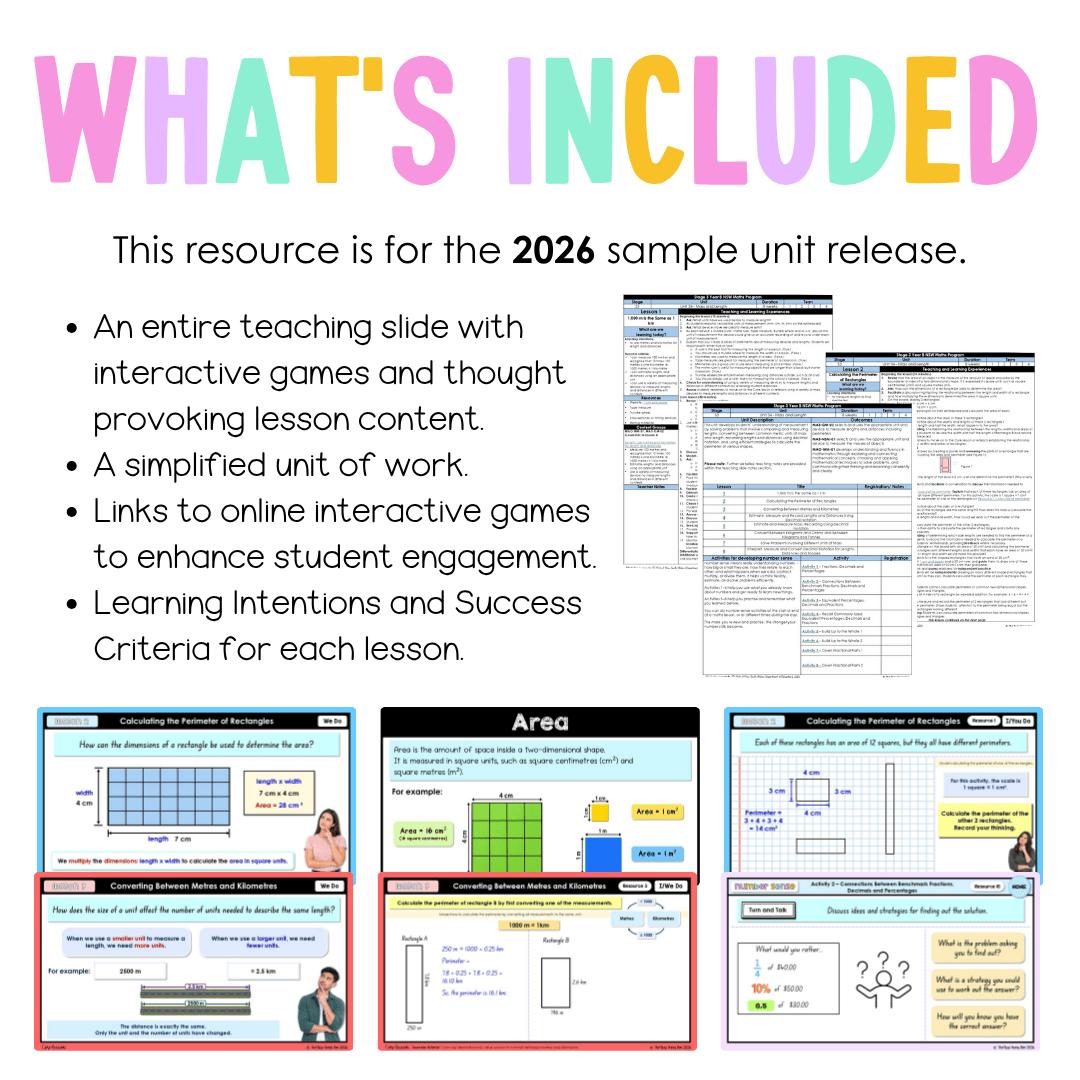 Stage 3 Year B NSW Maths Unit 34 Mass and Length Teaching Slides 2026 - Teaching Slides