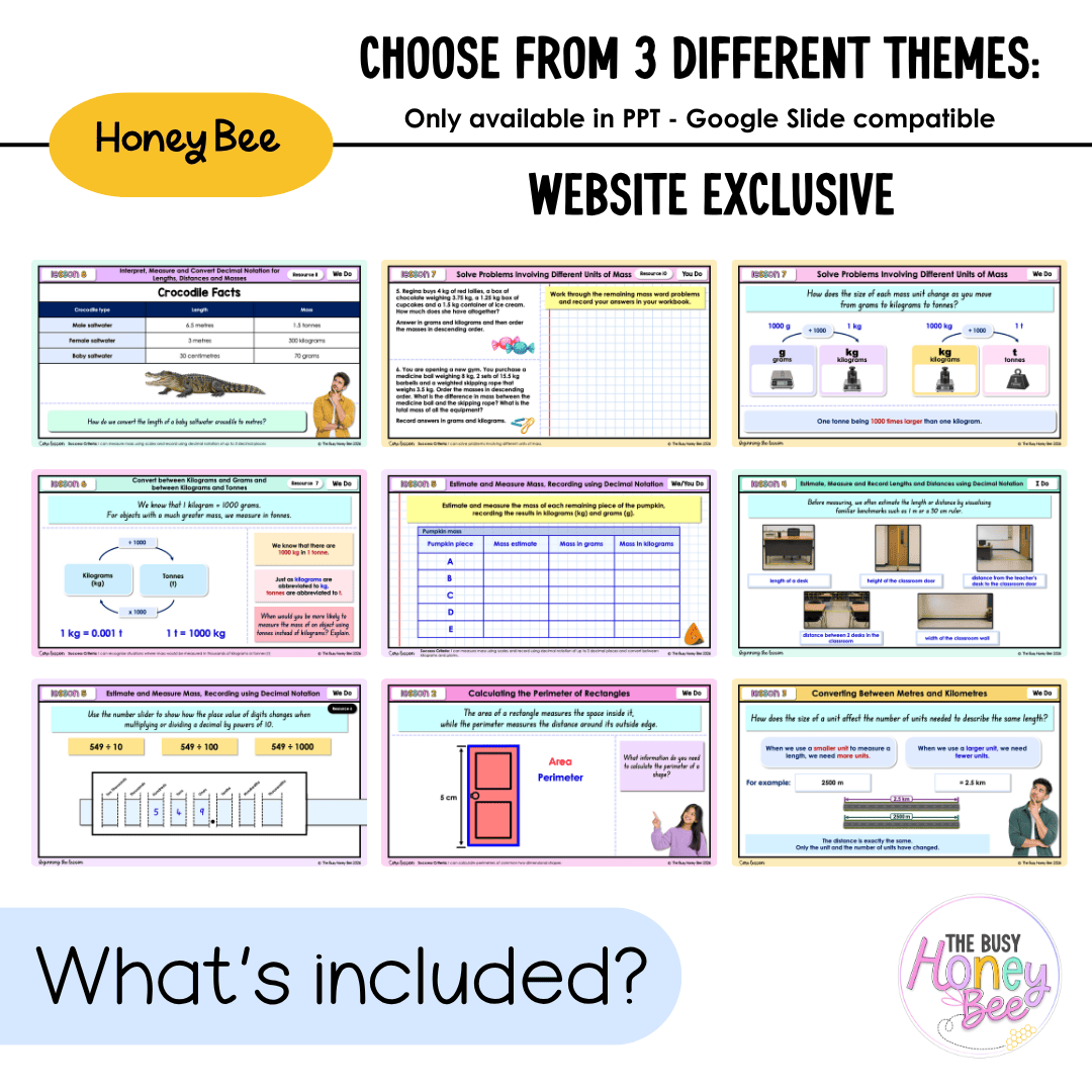Stage 3 Year B NSW Maths Unit 34 Mass and Length Teaching Slides 2026 - Teaching Slides