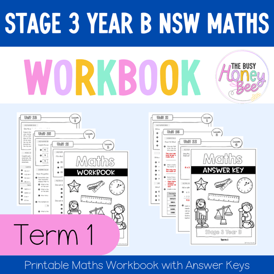 Stage 3 Year B NSW Maths Workbook Term 1 - Workbook | Worksheets
