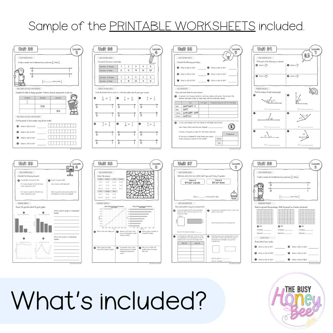 Stage 3 Year B NSW Maths Workbook Term 4 - Workbook | Worksheets