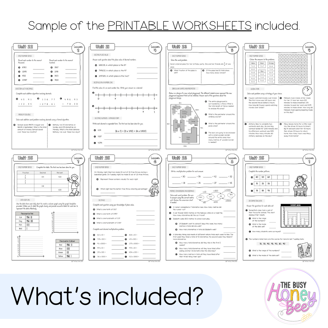 Stage 3 Year B NSW Maths Workbook ULTIMATE Mega Bundle - Workbook | Worksheets