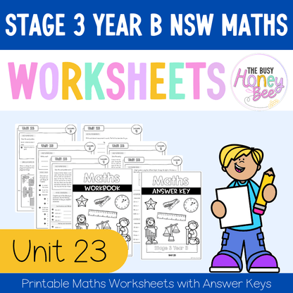 Stage 3 Year B NSW Maths Worksheets Unit 23 - Workbook | Worksheets