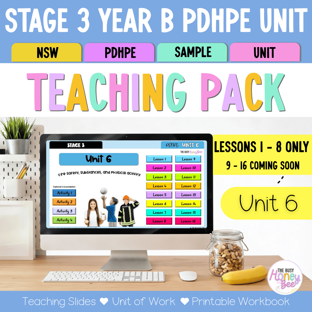 Stage 3 Year B NSW PDHPE Sample Unit 6 Teaching Pack - Teaching Bundle