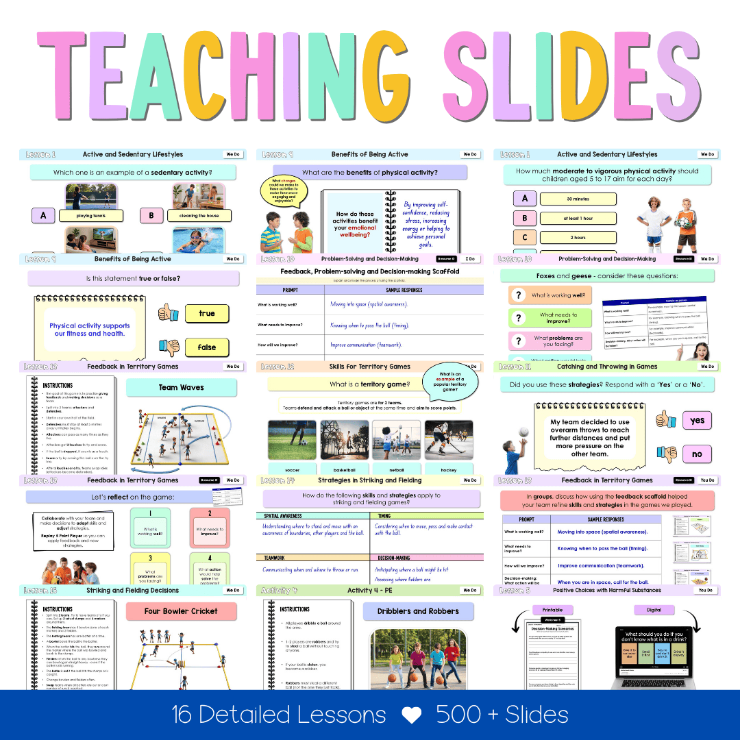 Stage 3 Year B NSW PDHPE Sample Unit 6 Teaching Pack - Teaching Bundle