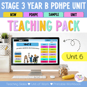 Stage 3 Year B NSW PDHPE Sample Unit 6 Teaching Pack - Teaching Bundle