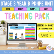 Stage 3 Year B NSW PDHPE Sample Unit 7 Teaching Pack - Teaching Bundle