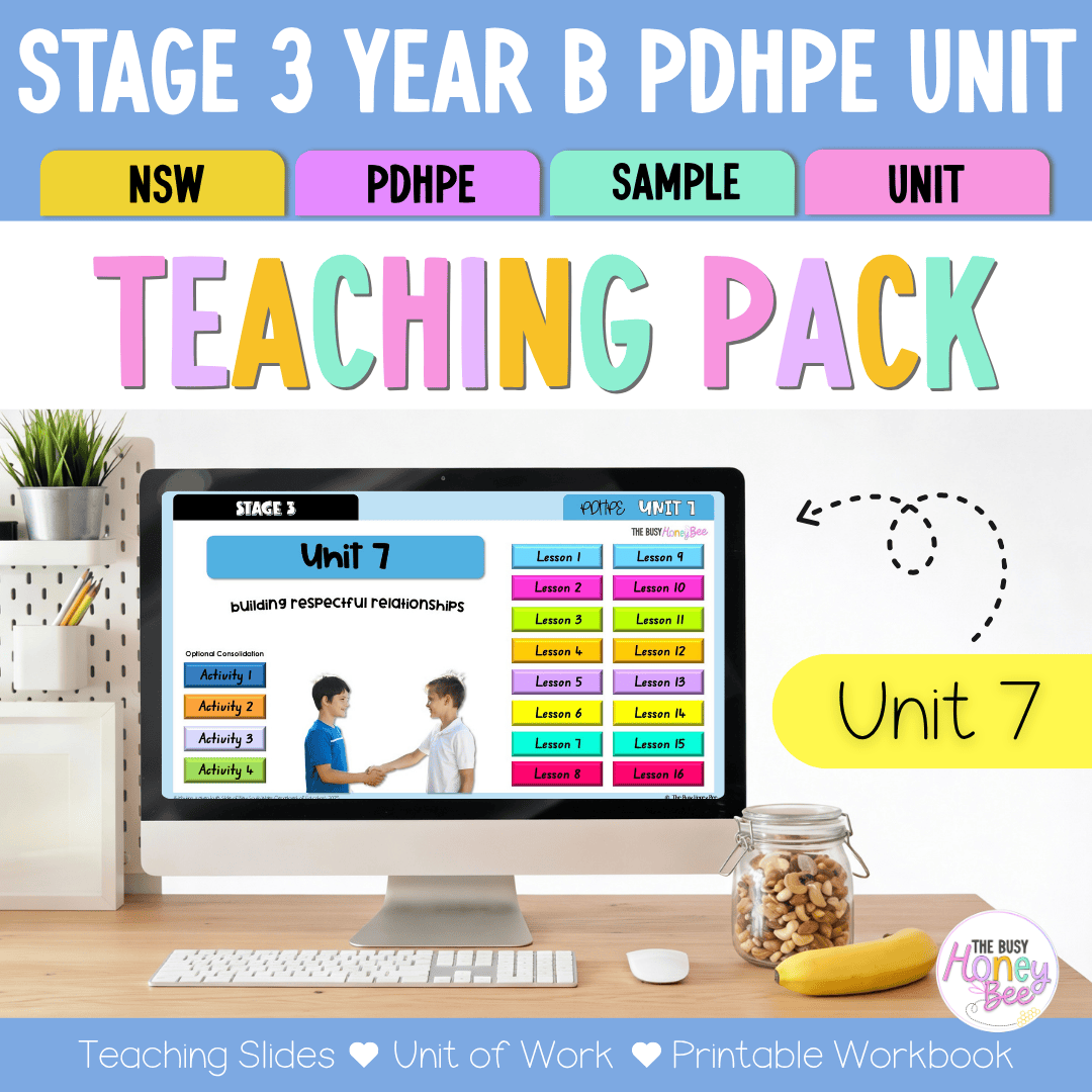 Stage 3 Year B NSW PDHPE Sample Unit 7 Teaching Pack - Teaching Bundle