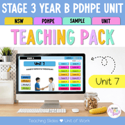 Stage 3 Year B NSW PDHPE Sample Unit 7 Teaching Pack - Teaching Bundle