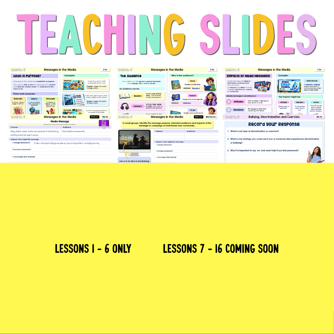 Stage 3 Year B NSW PDHPE Sample Unit 8 Teaching Pack - Teaching Bundle