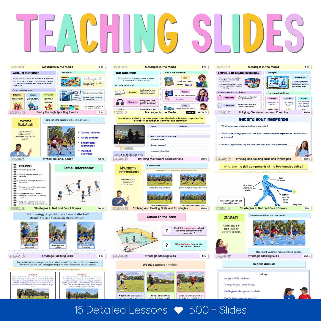 Stage 3 Year B NSW PDHPE Sample Unit 8 Teaching Pack - Teaching Bundle