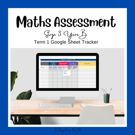 Stage 3 Year B NSW Term 1 Maths Assessment Overview Google Sheet - Assessment
