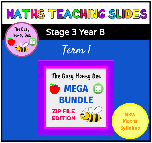 Stage 3 Year B Term 1 Maths Teaching Slides Mega Bundle - Teaching Slides