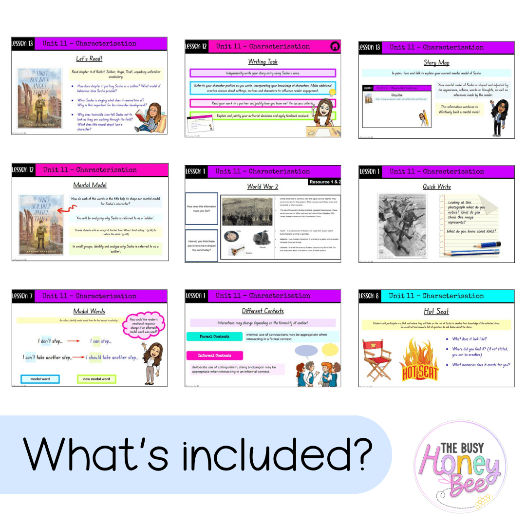 Stage 3 Year B Term 2 English Teaching Slides Mega Bundle - Teaching Slides