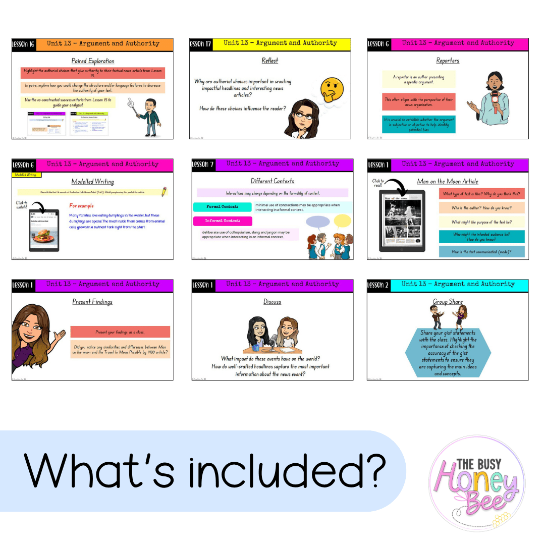 Stage 3 Year B Term 3 English Teaching Slides Mega Bundle - Teaching Slides