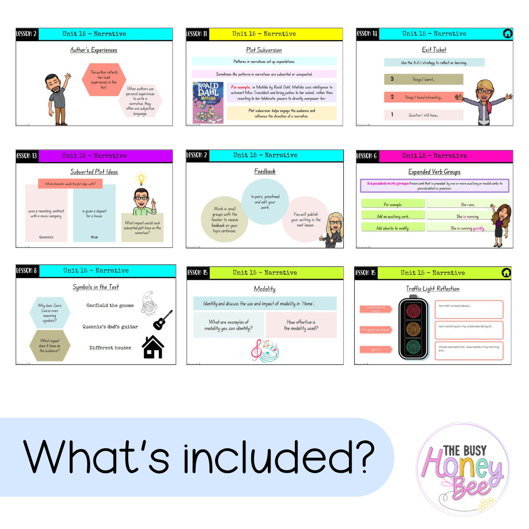Stage 3 Year B Term 4 English Teaching Slides Mega Bundle - Teaching Slides
