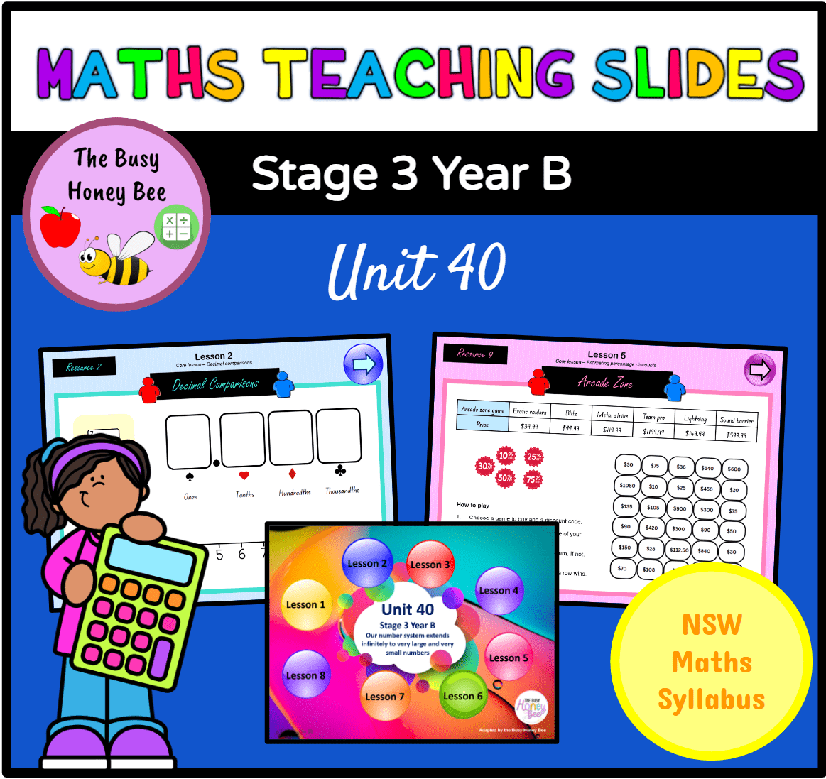 Stage 3 Year B Term 4 Maths Teaching Slides Mega Bundle - Teaching Slides