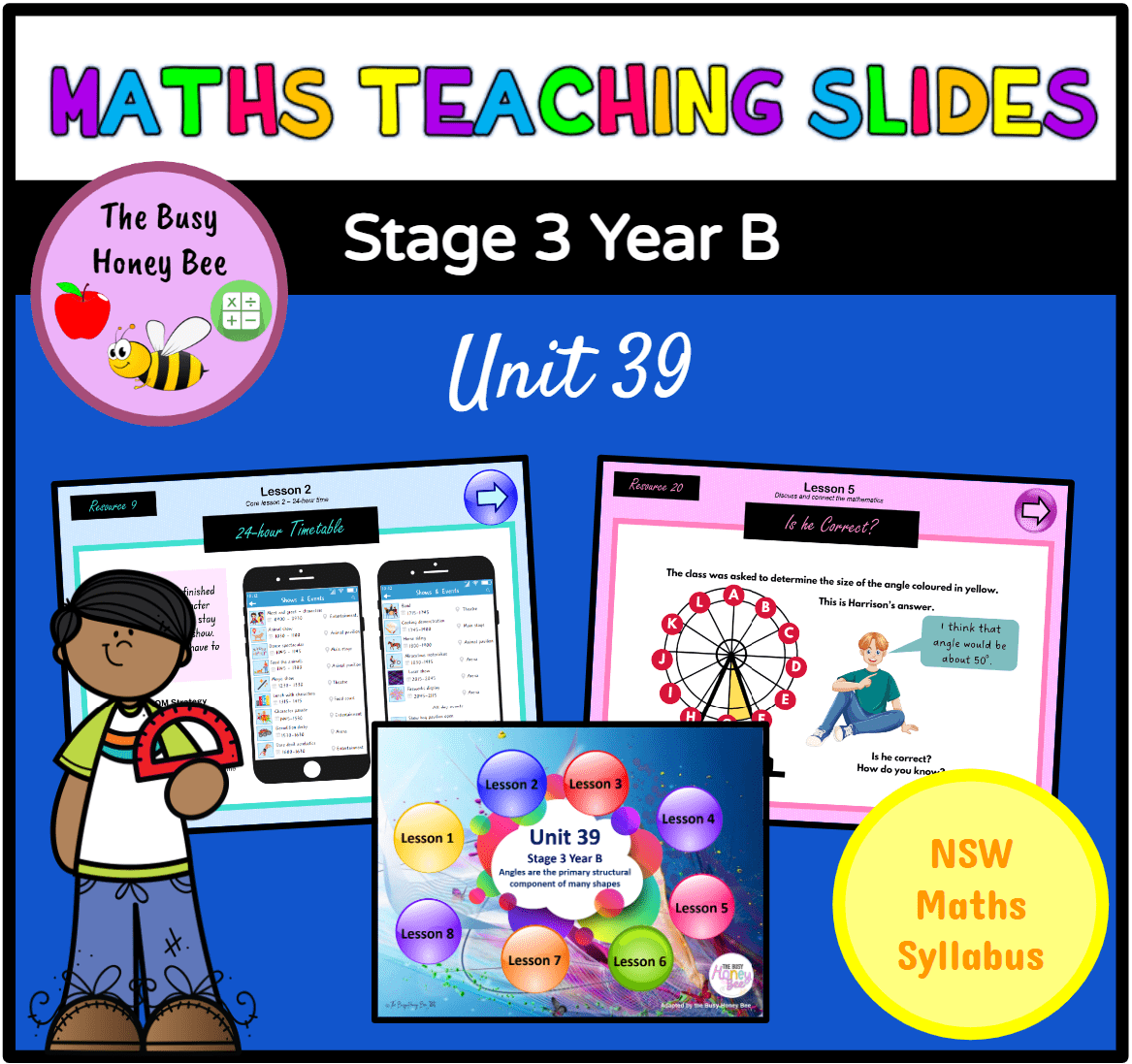 Stage 3 Year B Term 4 Maths Teaching Slides Mega Bundle - Teaching Slides