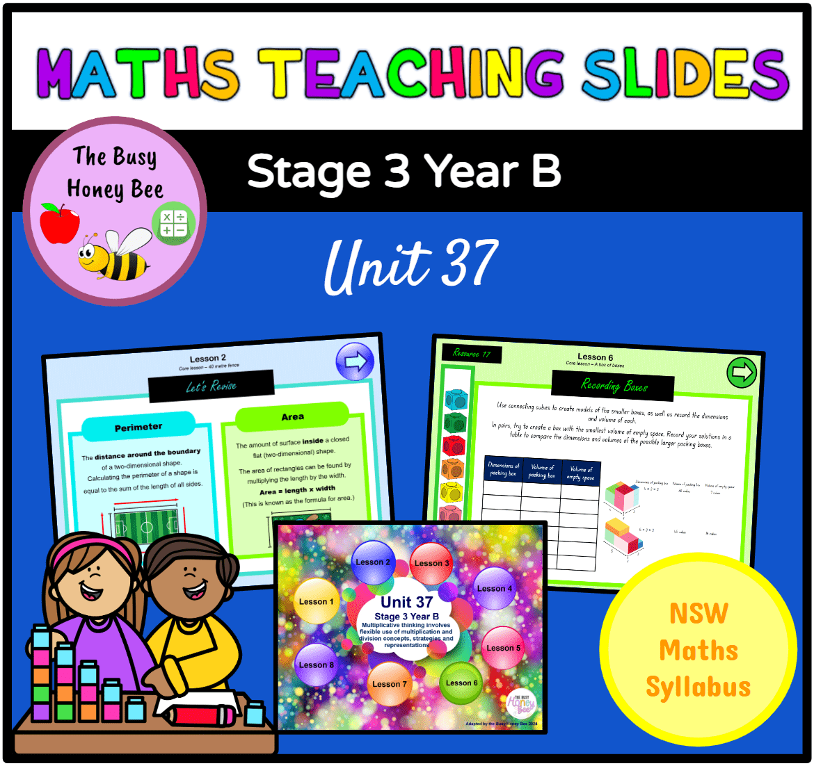 Stage 3 Year B Term 4 Maths Teaching Slides Mega Bundle - Teaching Slides