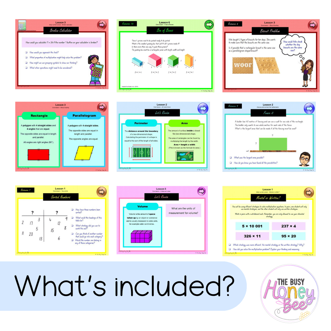 Stage 3 Year B Term 4 Maths Teaching Slides Mega Bundle - Teaching Slides