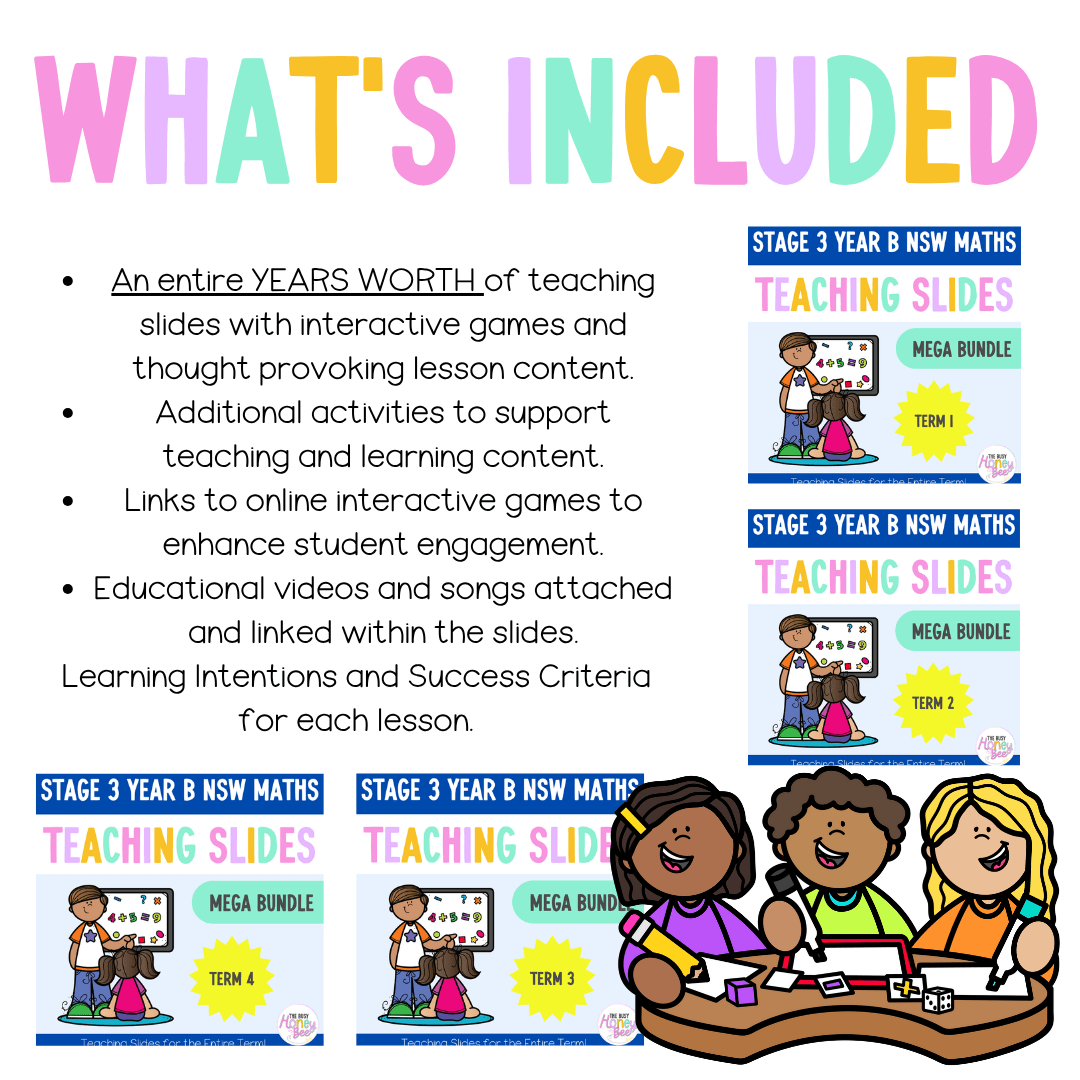 Stage 3 Year B Ultimate Maths Teaching Slides Mega Bundle - Teaching Slides