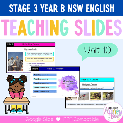 Stage 3 Year B Unit 10 NSW Genre English Teaching Slides - Teaching Slides