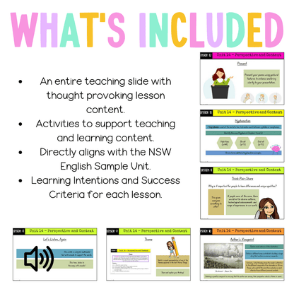 Stage 3 Year B Unit 14 NSW Perspective and Context English Teaching Slides - Teaching Slides