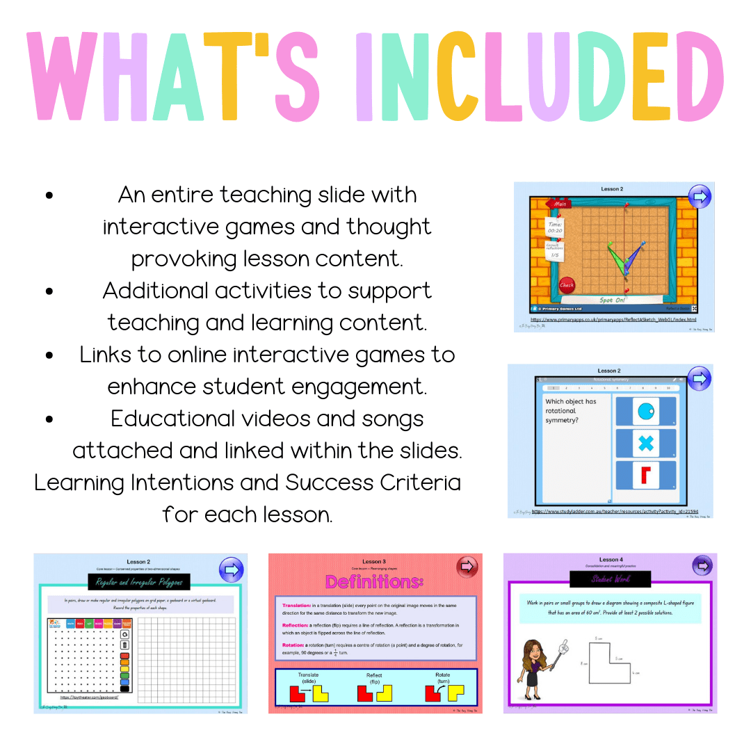 Stage 3 Year B Unit 32 NSW Maths Teaching Slides - Zip Folder: Smart Notebook, PowerPoint, Google Slide Compatible