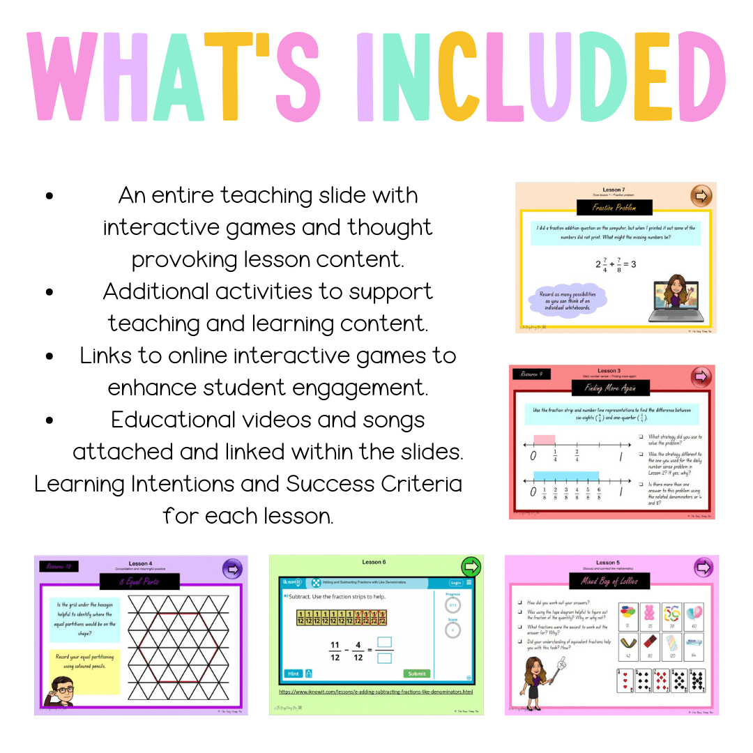 Stage 3 Year B Unit 36 NSW Maths Teaching Slides - Zip Folder: Smart Notebook, PowerPoint, Google Slide Compatible