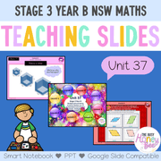Stage 3 Year B Unit 37 NSW Maths Teaching Slides - Zip Folder: Smart Notebook, PowerPoint, Google Slide Compatible