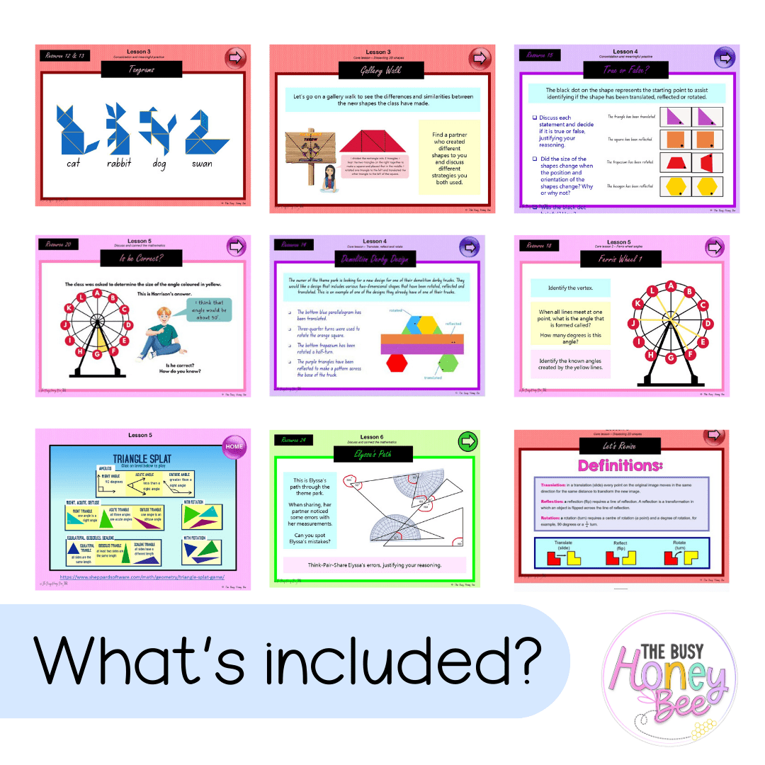 Stage 3 Year B Unit 39 NSW Maths Teaching Slides - Zip Folder: Smart Notebook, PowerPoint, Google Slide Compatible