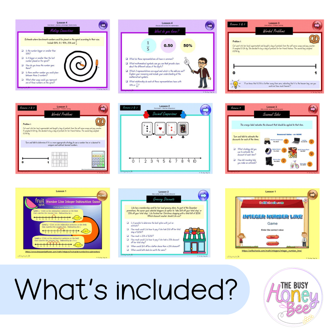 Stage 3 Year B Unit 40 NSW Maths Teaching Slides - Zip Folder: Smart Notebook, PowerPoint, Google Slide Compatible