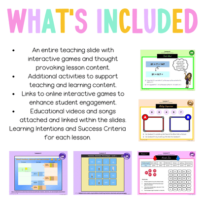 Stage 3 Year B Unit 40 NSW Maths Teaching Slides - Zip Folder: Smart Notebook, PowerPoint, Google Slide Compatible