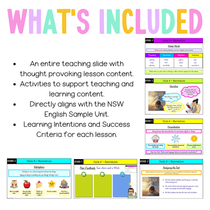 Stage 3 Year B Unit 9 NSW Narrative English Teaching Slides - Teaching Slides