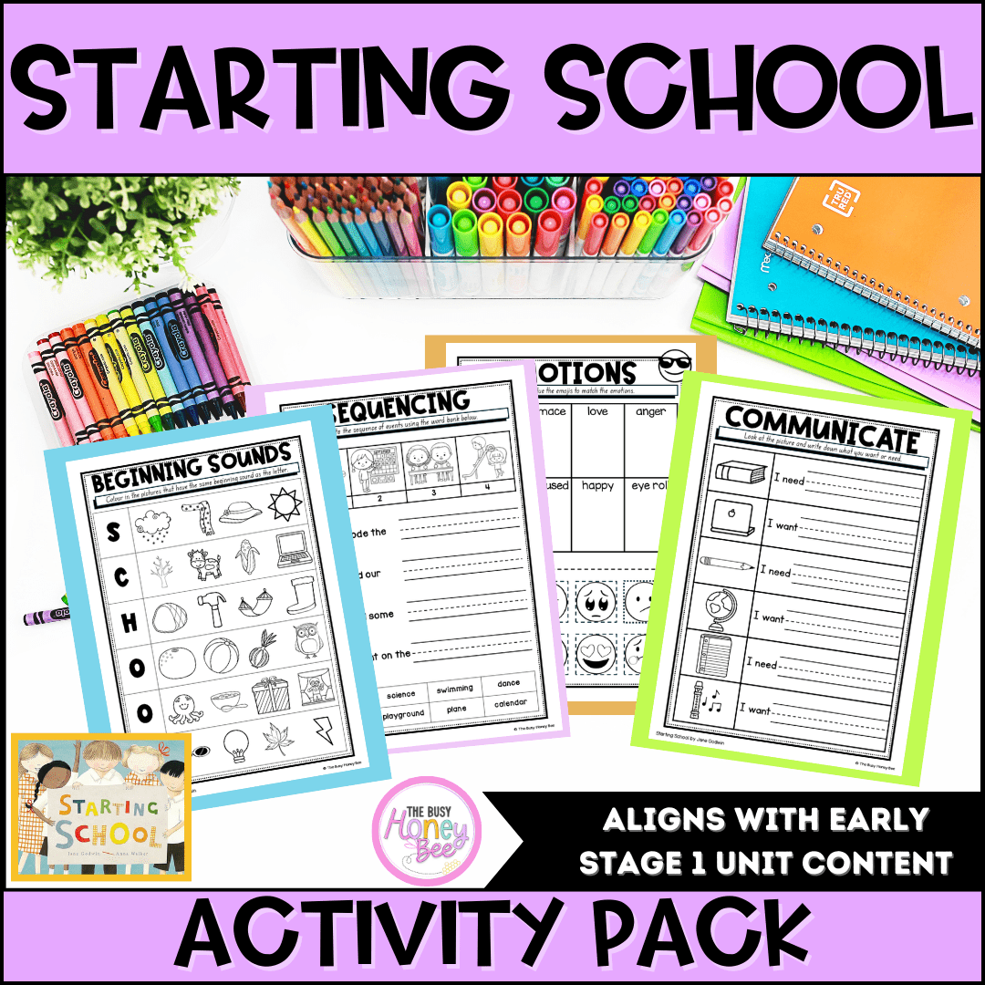 Starting School by Jane Godwin Activity Pack - Activity Pack
