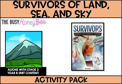 Survivors of Land, Sea and Sky: Inspiring true stories of survival Activity Pack - Activity Pack