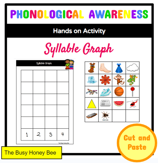 Syllable Graph Cut and Paste Activity - Literacy Centre