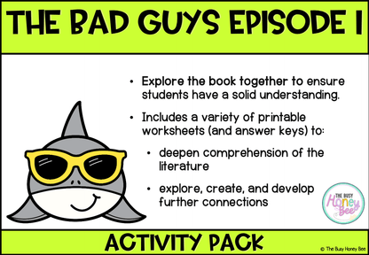 The Bad Guys Episode 1 by Aaron Blabey Activity Pack -