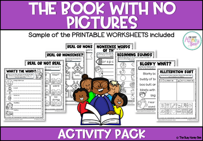 The Book With No Pictures Activity Pack - Activity Pack