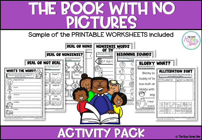 The Book With No Pictures Activity Pack - Activity Pack