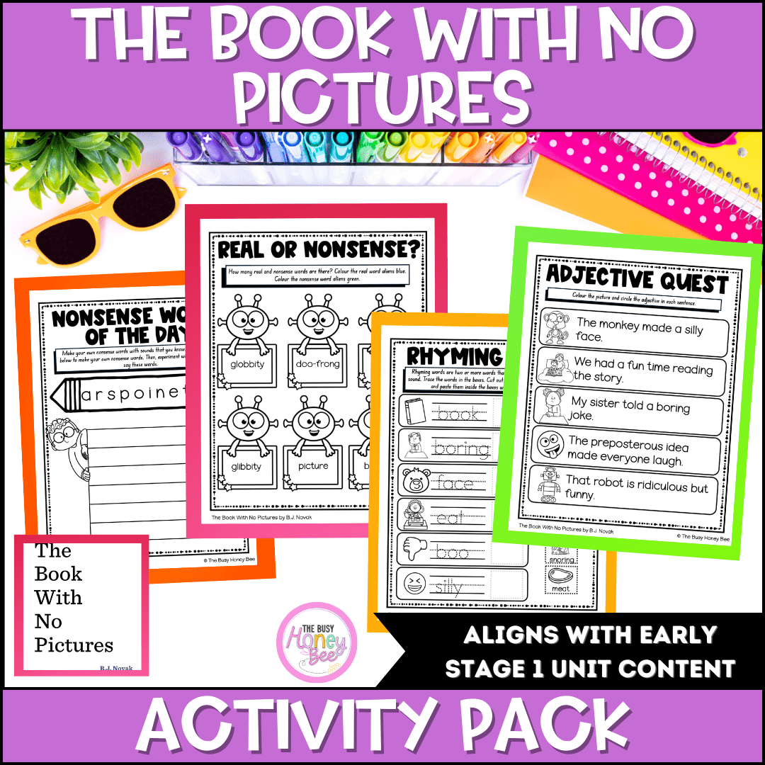 The Book With No Pictures Activity Pack - Activity Pack