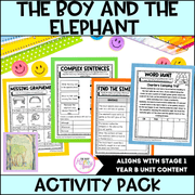 The Boy and the Elephant by Freya Blackwood Activity Pack -