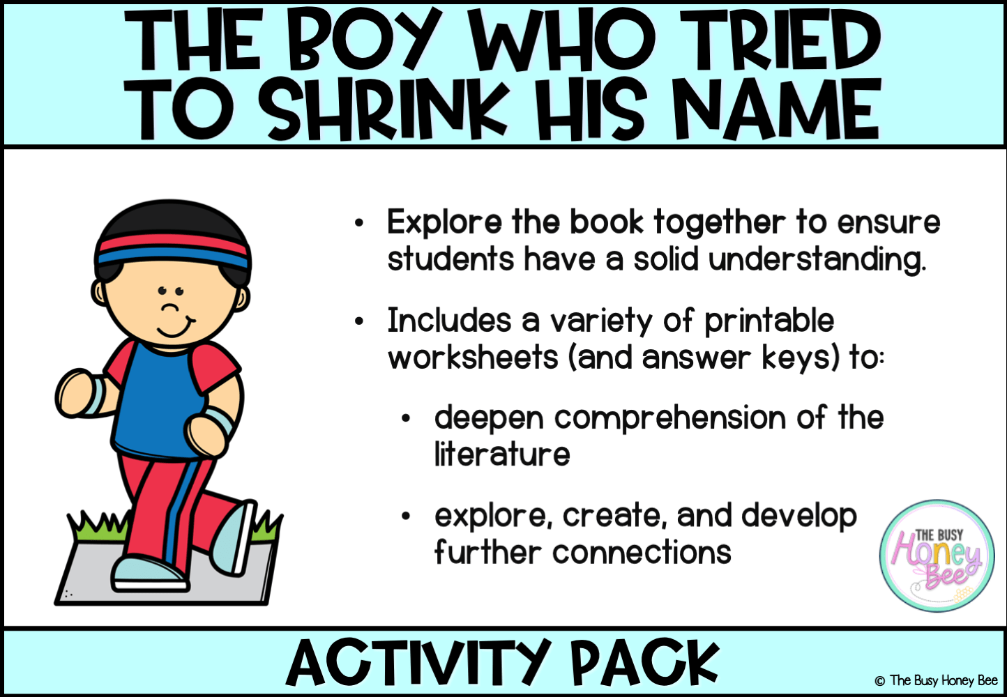 The Boy Who Tried to Shrink His Name by Sandhya Parappukkaran Activity Pack -