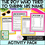 The Boy Who Tried to Shrink His Name by Sandhya Parappukkaran Activity Pack -